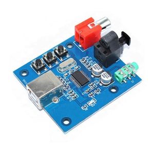 PCM2704音频数模转换器USB至S/PDIF声卡hifi数模转换器解码器板3.5毫米同轴光纤输出 - Product Image 1