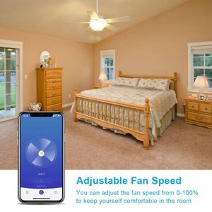Tuya WiFi Smart Decke Fan Licht Wand Schalter, smart Leben/Tuya APP Timer stimme control und Countdown Verschiedene Geschwindigkeit Control - Product Image 4