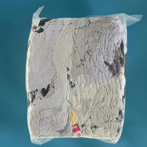 Best Selling Industrial Use 25-55 cm White Print Tshirt Rags 10LBS 50LBS <strong>Wiping</strong> Rags <strong>Buyer</strong> in Usa