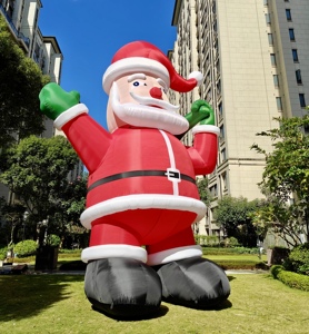 2025 nhà máy bơm hơi nóng Santa Claus mô hình, ngoài trời Inflatable giáng sinh Inflatable không khí hình dạng cho năm mới trang trí bán - Product Image 5