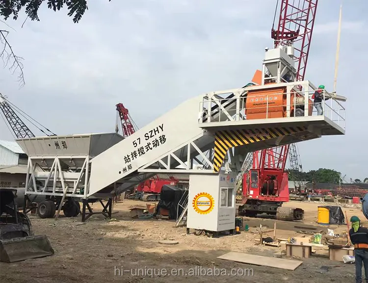 Base de silo de cimento móvel livre fornecedor de plantas de bater concreto