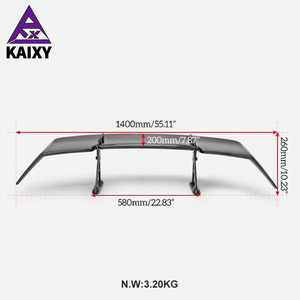 TOYOTA GR86 için karbon Fiber arka bagaj kanat Spoiler Sti tarzı Subaru Brz Zd8 karbon Fiber Splitter Bodykit Spoiler dudak - Product Image 6