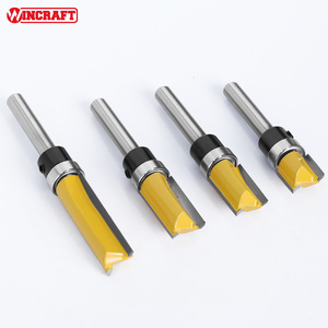 4pcs 1/4' Shank <strong>6mm</strong> Shank 2&quot; Flush Trim Router Bit Set with Bearing for Wood Template Pattern Bit Milling <strong>Cutter</strong> - Product Image 2