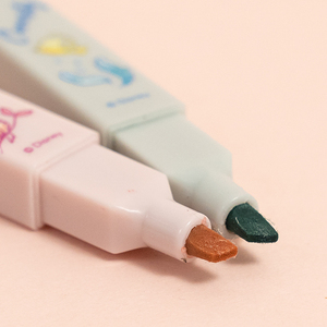 批发个性可爱莫兰迪六色印花荧光笔绘图记号笔 - Product Image 5