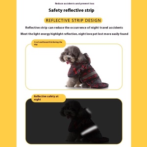 XS金毛猎犬和柯基犬秋冬夏季外套配件防水聚酯宠物雨衣 - Product Image 6