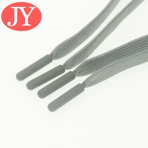 Jiayang Injection Grey Plastic Aglet Tippping Shoelace Men Shorts <strong>Strings</strong> Tipping <strong>Customized</strong> Tipping Soft Aglet Injection Cord - Product Image 2