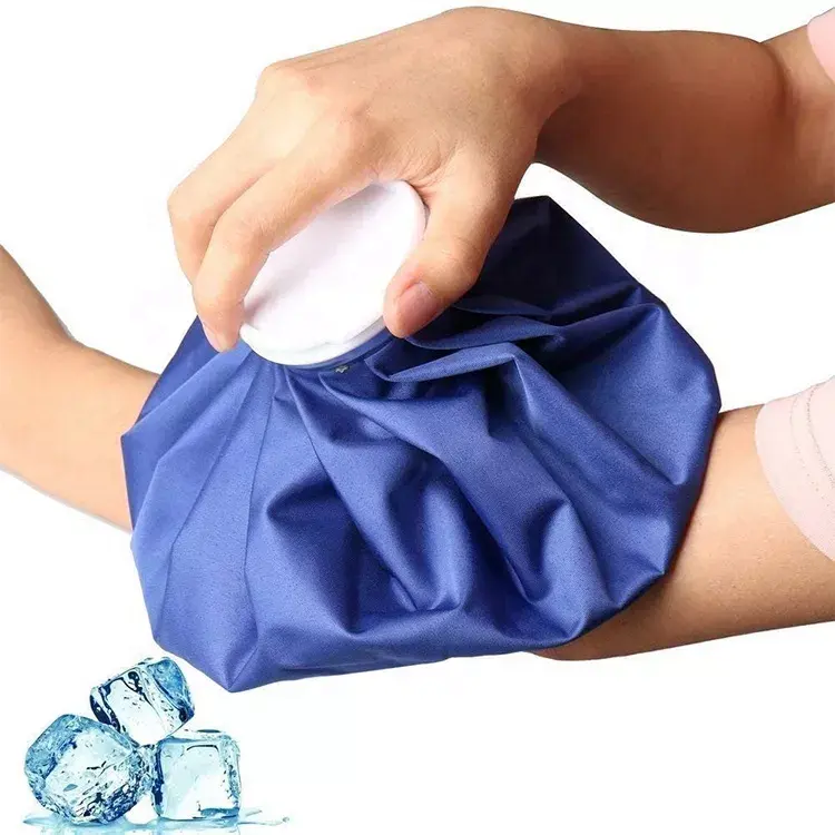 Buz soğutma yeniden kullanılabilir sıcak ve soğuk tıbbi çanta plastik PVC anti-leak 6/9/11 inç buz torbası