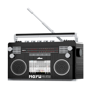 MoYu Retro Vintage ABS yapı taşları eğitim DIY ev aletleri modelleri çocuklar için kutulu Set adet Modern tarzı oyuncaklar hediyeler - Product Image 1