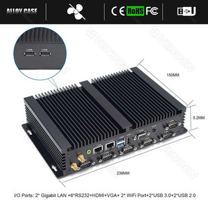 微型工业控制主机4g卡槽嵌入式双网双低功耗Linux无风扇迷你电脑 - Product Image 3