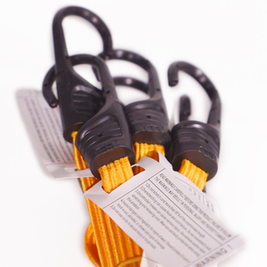 Corda elástica ajustável de laço plano: laço de borracha resistente de látex com gancho de <span class=keywords><strong>metal</strong></span> para pular corda elástica