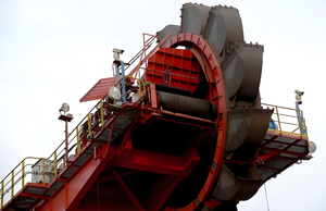 Alta efficienza di carico e scarico continuo forte potere Stacker reclaimer macchina per il minerale di cemento carbone pietrisco - Product Image 4