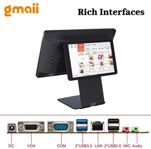 GM-S70 15.6 &quot;+10.1&quot; Dual Touch Screen Cash Register Pos <strong>Computer</strong> Pos <strong>System</strong> All in One Machine with Factory Price - Product Image 5