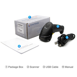GTCODESTAR Schnelle Digital anzeige Flach betts canner Kabel gebundener Handheld-Barcode-Scanner Android 1d-Codeleser für neblige Codes - Product Image 6
