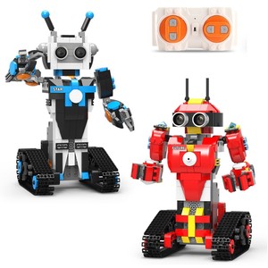 ホットモールドキングテクニックロバートセットリモートコントロールブロックロボットクローラーカーモデルビルディングブロックレンガキッズ教育玩具 - Product Image 5