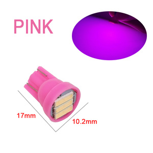 3SMD LED T10 12V หลอดไฟ LED สีขาวสีฟ้าสีแดงสีเขียวสีเหลือง1.5W W5W ป้ายทะเบียนทรงลิ่มแหล่งไฟรถยนต์ - Product Image 5