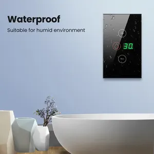 Interruptor do aquecedor de água com tela sensível ao toque Tuya Wifi Interruptor inteligente de controle remoto Interruptor do aquecedor de água inteligente