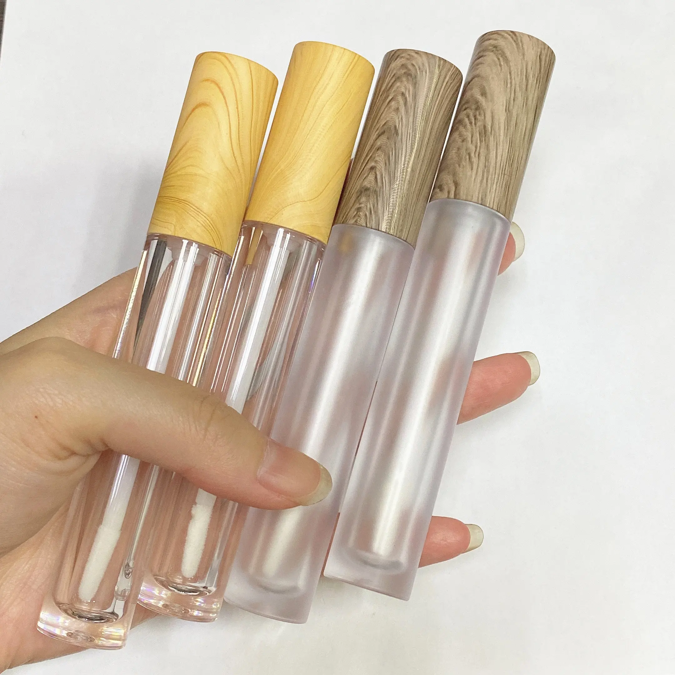 Plastic Bamboo Lipgloss Tube 10Ml 15. Lips Gloss Containers Tubes Free Shipping Package Private Label