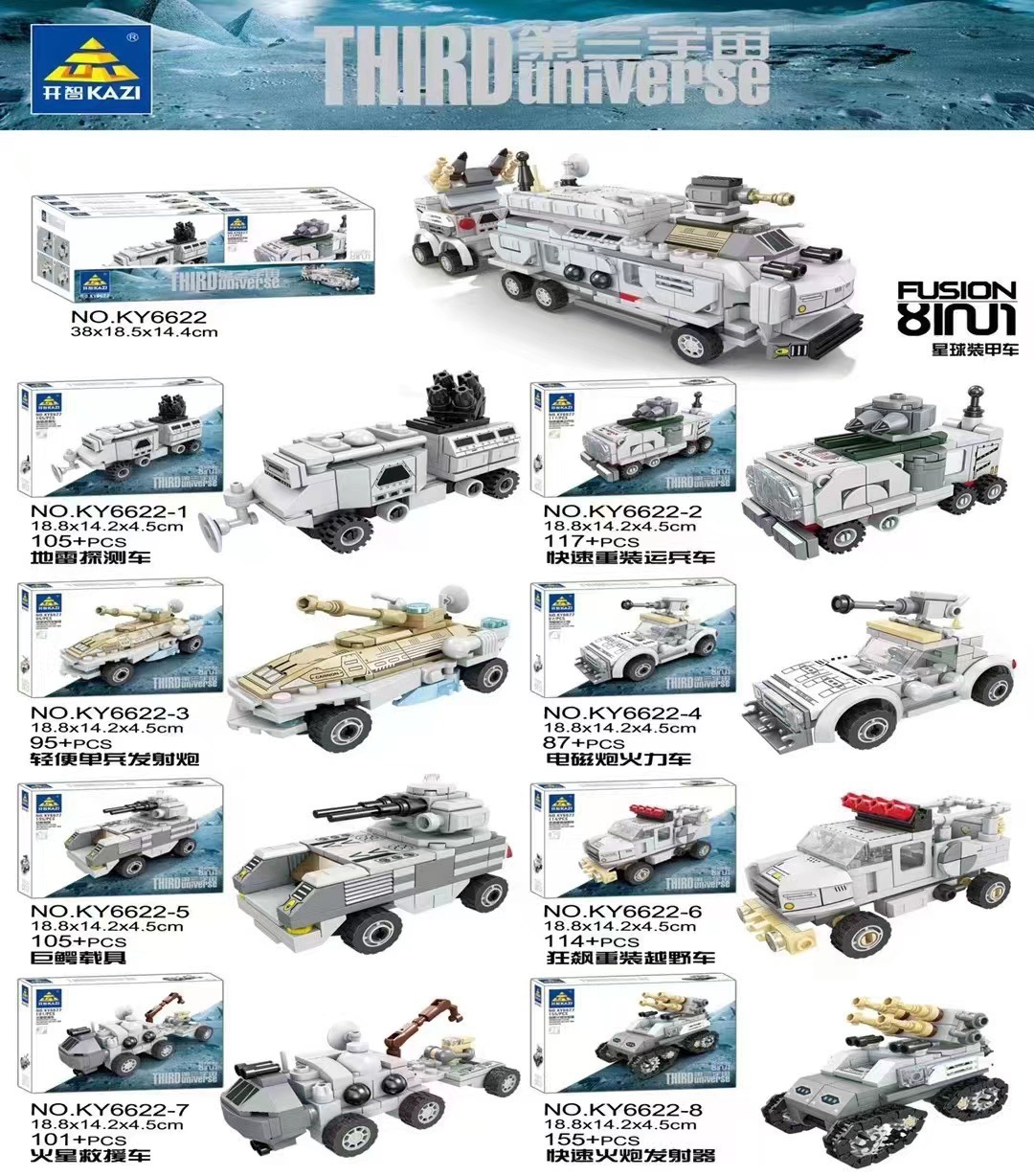 6622 camion trasporto - prezzo per singola scatola - set completo 8