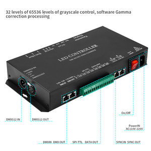 T8K Music DMX Console Programmier barer adressierbarer SPI-LED-Controller für WS2811 WS2812B WS2813 WS2815 SK6812 RGBW-LED-Streifen