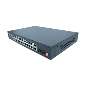 Conmutador Ethernet PoE de 24 puertos con 2 puertos Uplink RJ45 Conmutador de red SFP de 2 Gigabit para cámara IP y AP inalámbrico - Product Image 2