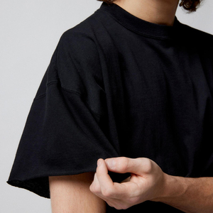Toptan mükemmel yeni tasarım kırpılmış erkek t-shirtü 100% pamuk katı desen boy süblimasyon baskı ile - Product Image 6