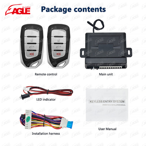 Sistema di allarmi per auto con avviamento universale unidirezionale con funzione di rilascio del bagagliaio per tutte le auto - Product Image 3