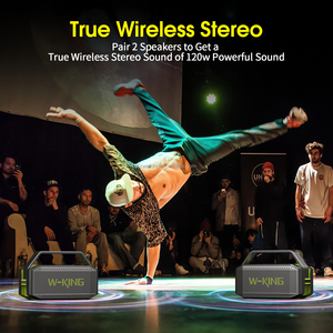 Big Output 60W IPX6 Waterproof TWS <strong>Function</strong> W-KING D9-1 <strong>Bluetooth</strong> Wireless Speaker <strong>with</strong> <strong>NFC</strong> - Product Image 5