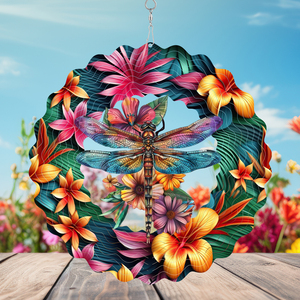 สปินเนอร์ลม3D กลางแจ้งขนาด10นิ้วของตกแต่งสวนแบบแขวนด้วยเหล็กและเหล็กรูปนกกังหันลม - Product Image 3