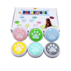 Factory Wholesale Pet Push Toys <strong>Custom</strong> Recordable <strong>Easy</strong> <strong>Button</strong> Talking <strong>Buttons</strong> Cat Dog <strong>Buttons</strong> for Communication - Product Image 1