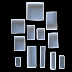 قالب راتنج سيليكون شاكر DIY، قوالب صب يدوية، قالب سيليكون مكعب مربع، قوالب صابون حورية البحر للراتنج - Product Image 2