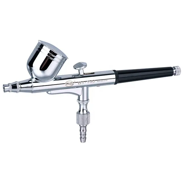 BT-130 Double Action Pistolet Pulvérisateur À Alimentation Par Gravité Utilisé Pour La Peinture De Corps/Décoration De Gâteau/Peinture À Ongles Pistolet Aérographe