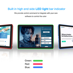 Wand halterung Android Tablet Monitor POE-Strom versorgung mit umgebender LED-Licht leiste für Digital Signage-Displays im Konferenz raum - Product Image 4