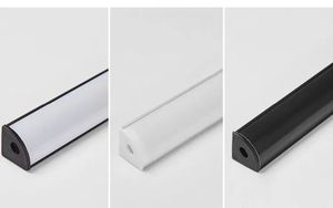 MEIJIA 1M 2M 3M ราง LED มุม45องศา,สำหรับให้แสงสว่างในอาคารปรับแต่งตามสั่งรางอลูมิเนียม Led - Product Image 4