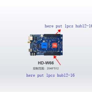 Huidu HD-W66 с LAN + USB + Wi-Fi беспроводной P10 светодиодный модуль светодиодный знак дисплей светодиодная карта приема huidu W66 светодиодный контроллер - Product Image 2