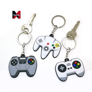 カスタムラバー2DソフトPVCデザインゲームパッドDHL/Fedexキーチェーンゲーム経由でカスタマイズされたキーチェーン - Product Image 5