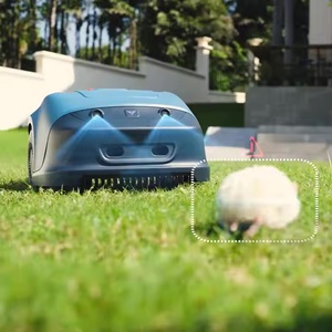 OEM Fábrica Portátil 24V Navegação GPS Robotic Lawnmower Auto-propelido com DIY App Controle Bateria Elétrica Operado Weeding
