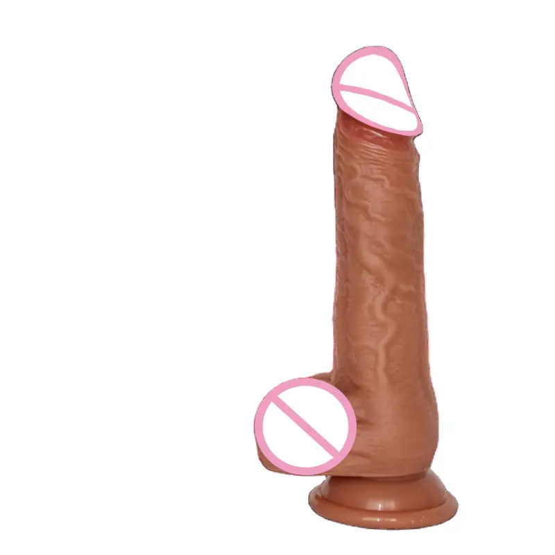 Pênis de plástico com controle remoto, brinquedo sexual vibratório para mulheres, pênis de borracha de silicone macio com forte ventosa