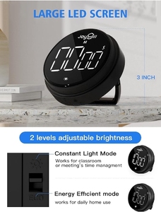 จับเวลาครัวดิจิตอลแบบปฏิวัติ: หน้าจอแสดงผล LED ขนาดใหญ่3ระดับพกพาแม่เหล็ก - Product Image 4