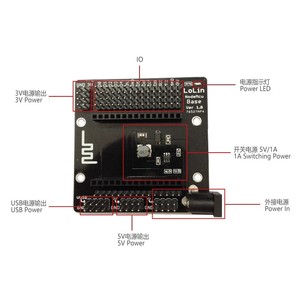 NodeMCU ESP8266 porta seriale battiscopa Lua WIFI scheda di sviluppo ESP32 CAM - Product Image 2