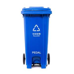 120L 240L大容量轮式垃圾箱，带踏板盖商业级公共区域垃圾容器，耐用卫生设计 - Product Image 3