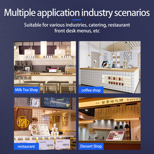 23.8 ''kỹ thuật số Bảng <span class=keywords><strong>Menu</strong></span> hiển thị quảng cáo Máy nghe nhạc bong bóng trà Bảng <span class=keywords><strong>menu</strong></span> Máy tính để bàn kỹ thuật số biển - Product Image 4