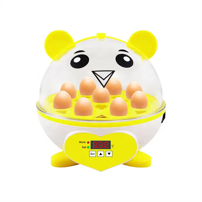 Venta al por mayor Mini 9 huevos máquina automática para incubar huevos para la venta incubadora de huevos