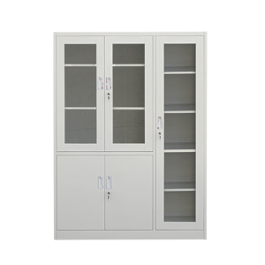 خزانة كتب مكتبية حديثة قابلة للفصل، رف كتب، خزانة تخزين كتب، خزانة ملفات، باب زجاجي، للاستخدام الخارجي في المدارس والفنادق والسوبر ماركت - Product Image 6