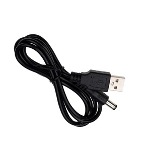 พอร์ต2.0 USB สีดำ1ม. ไปยัง5.5*2.1มม. สายเชื่อมต่อสายไฟทรงกระบอก5V DC สายข้อมูล - Product Image 5