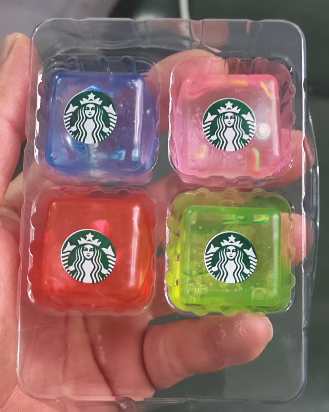 Starbucks four small squares