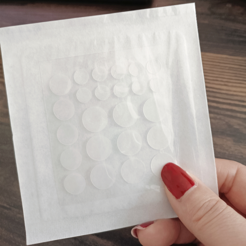 24 pièces rondes transparentes
