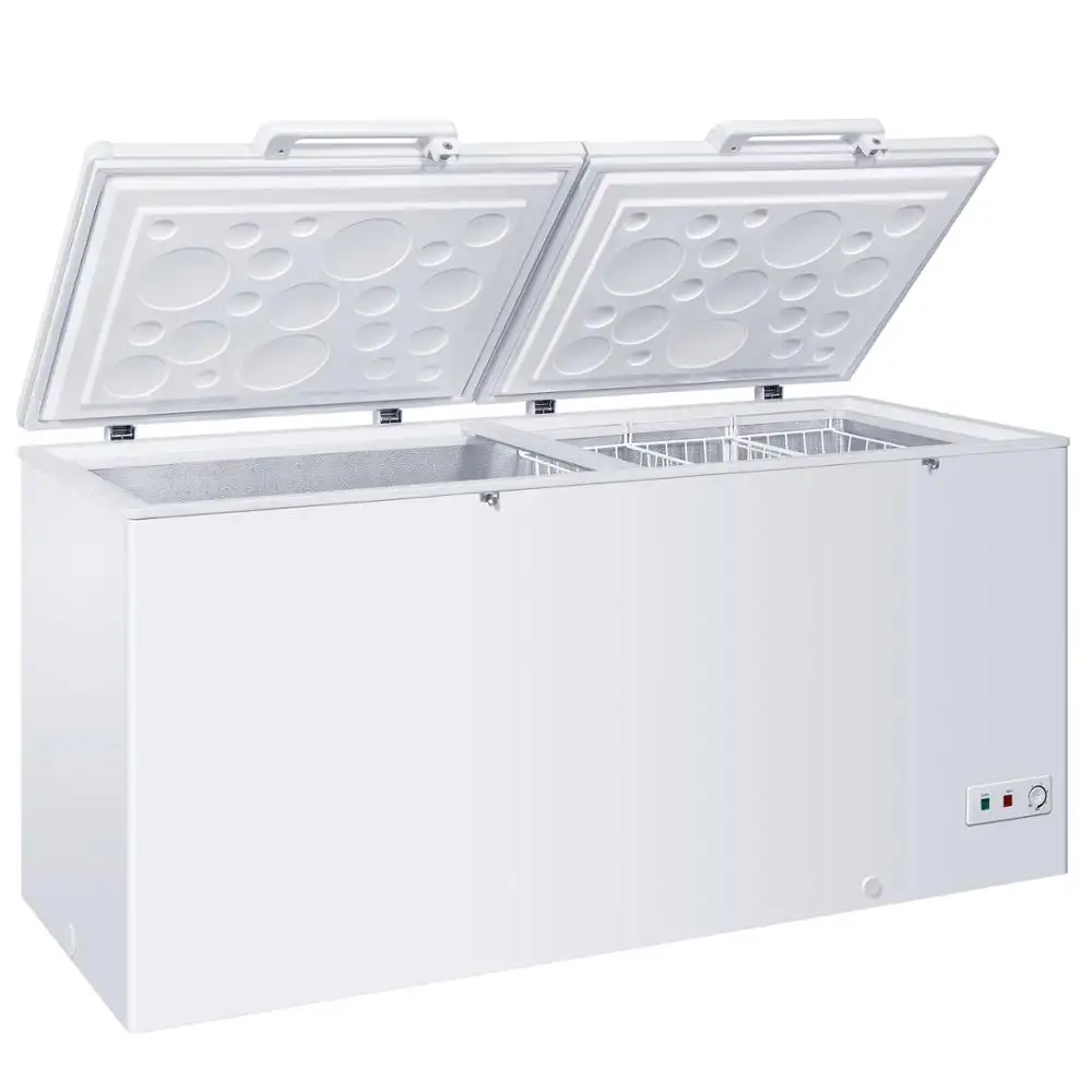 Réfrigérateur Commercial à Double porte horizontale, grande capacité, 20 l, congélateur de poitrine