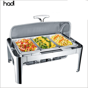 Hadi 9L hình chữ nhật thép không gỉ thực phẩm ấm hơn cho khách sạn nhà hàng bán buôn tự chọn đồ nấu nướng nóng lên giữ thiết bị - Product Image 3
