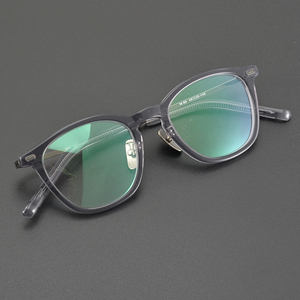 Customizable Fashionable Large-<strong>frame</strong> Transparent Titanium Glasses <strong>Frames</strong> with High-quality Acetate Optical Eyeglass <strong>Frames</strong>