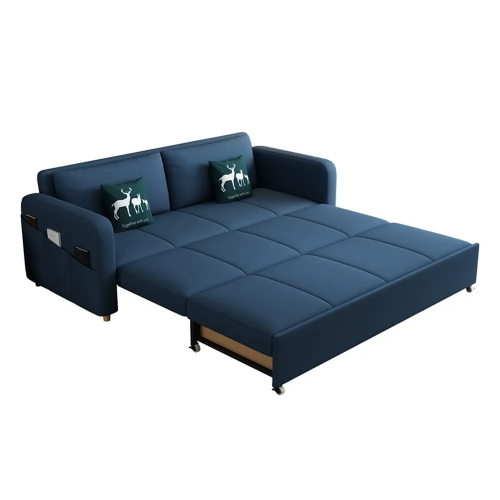 Nuovo design moderno tessuto traspirante lino soggiorno divano mobili per la casa divano letto Futon letto divano letto